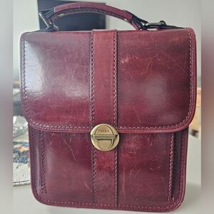Vintage Pelco Burgundy Leather Bag